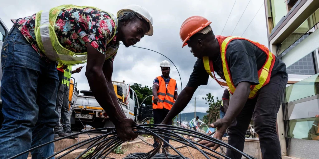 Installation de fibre optique pour entreprise à Yaoundé